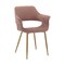 Armen Living Gigi Pink Velvet Dining Room Chair with Gold Metal Legs, PK2 LCGICHPINK - alternate 2